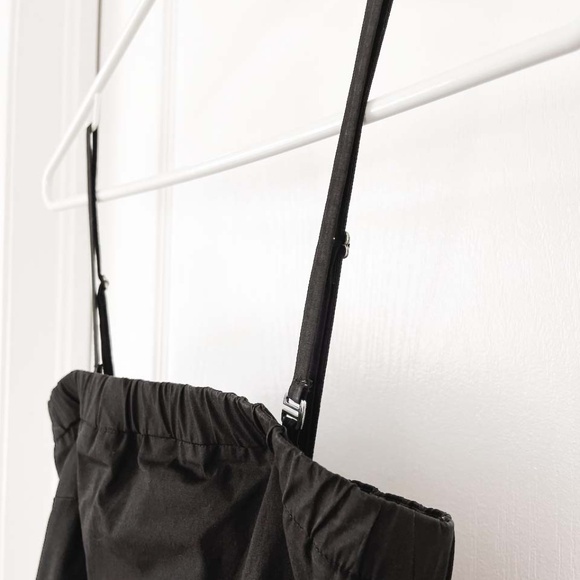 Theory Black Spaghetti Strap Midi Dress - Picture 5 of 16